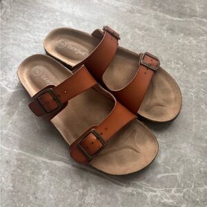 Cat & Jack Kids' Tan Buckle Sandals